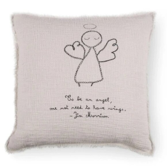 Sugarboo & Co To‎ Be An Angel - Jim Morrison Embroidered Pillow Cover 24"x24" - Picture 1 of 11